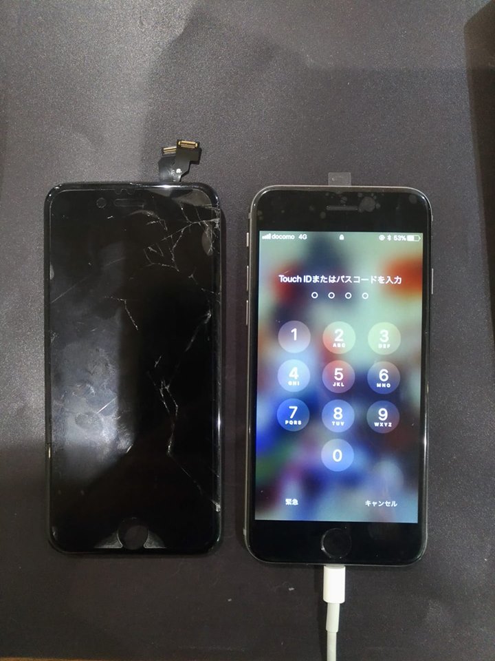 iPhone6 ガラス割れ修理